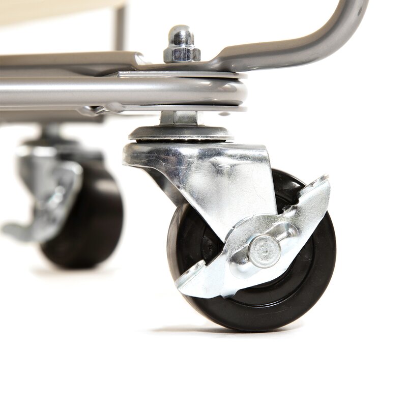 Puloupe Metal Natural White/Gray Laundry Hamper