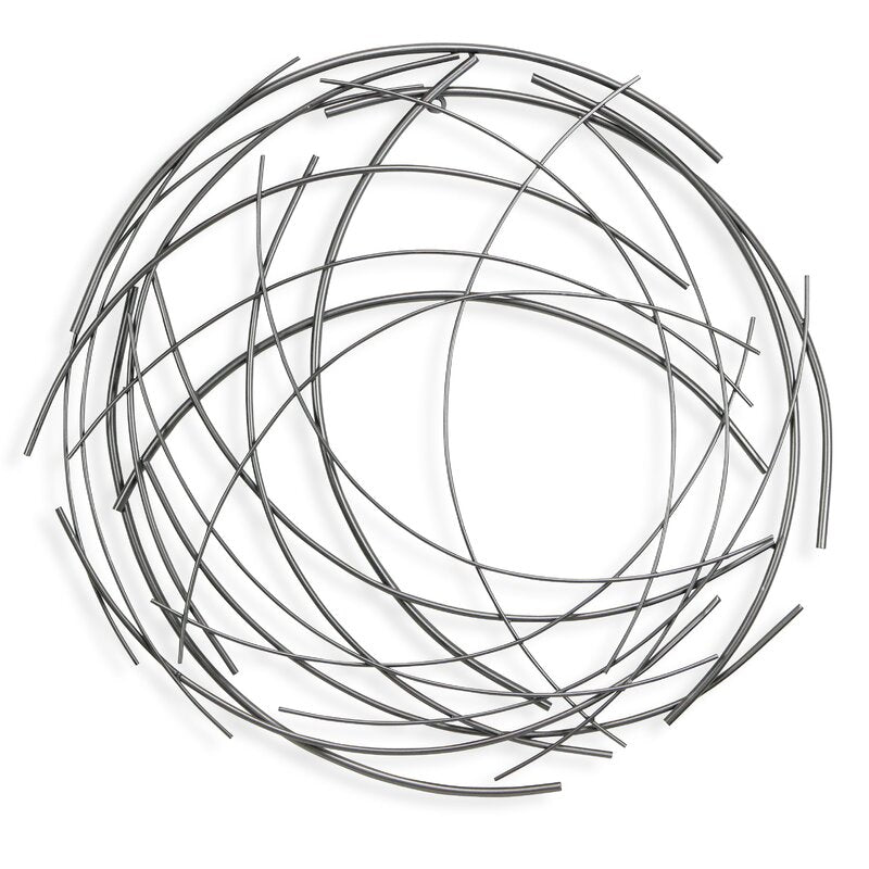 Zeaji Contemporary Abstract Decorative Round Wall Decor