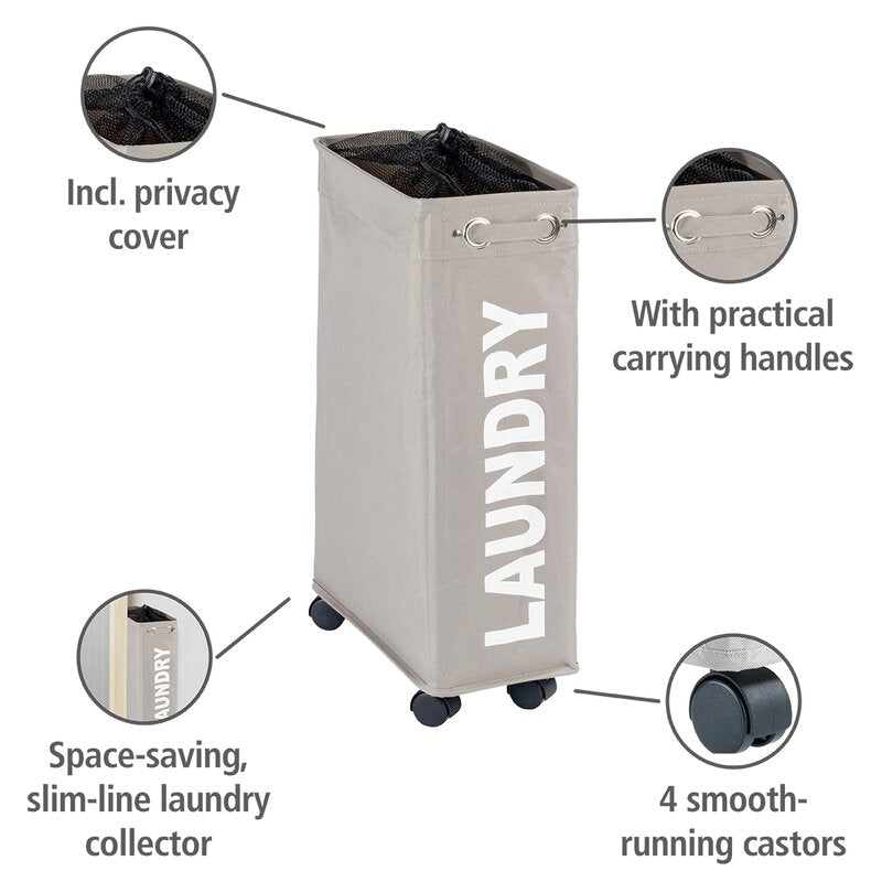 Geslands 60 lbs Capacity Fabric Laundry Hamper