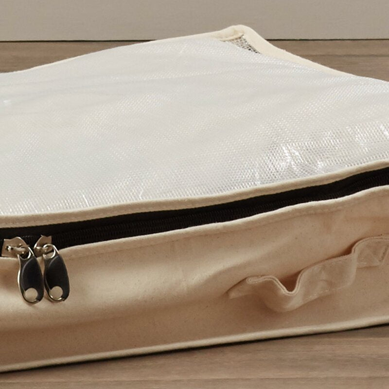 Santa Fabric Beige Underbed Storage Bag