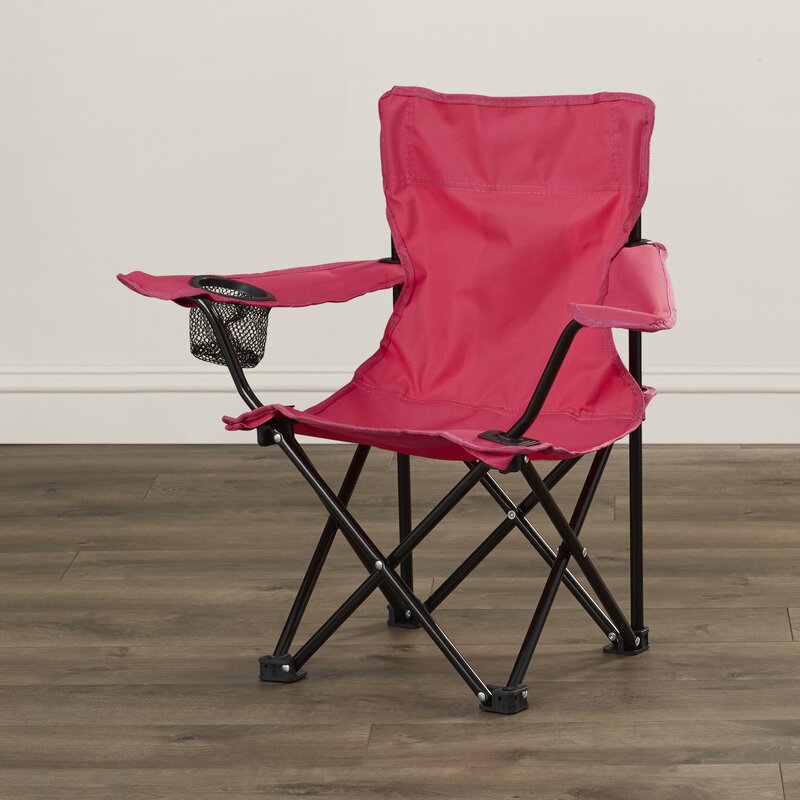 Brontown Outdoor Folding Kids Camping Chair with Cup Holder