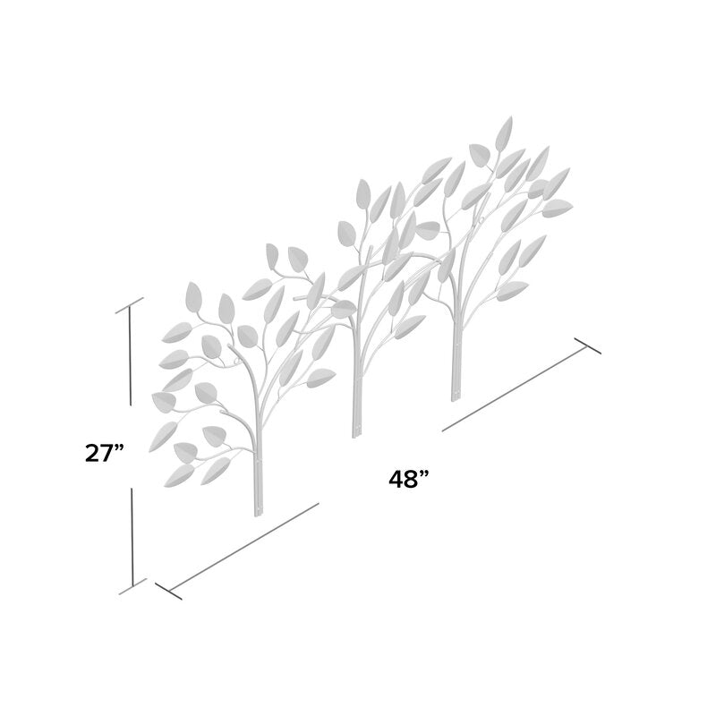 Gerra Iron Indoor Leaf Wall Decor