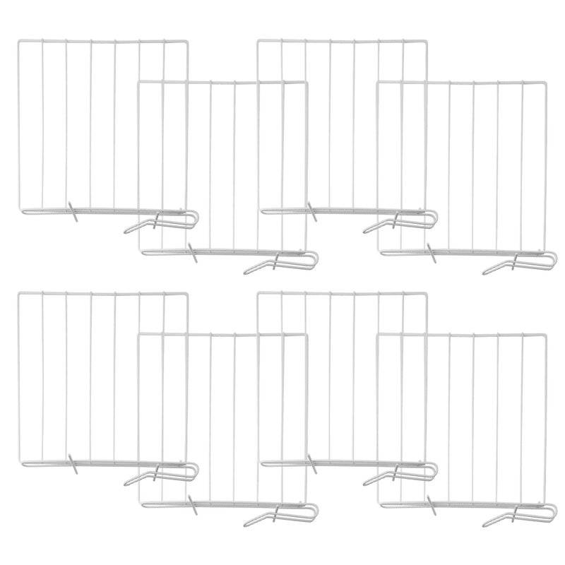 Coffsnishill 8 Pcs Moth Proof Metal Shelf Divider