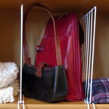 Coffsnishill 8 Pcs Moth Proof Metal Shelf Divider