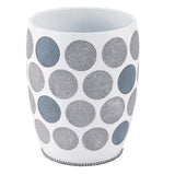 Silaux Dotted Circles Resin 2.5 Gallon Round Waste Basket