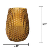 Salgre Dotted Citronella Scented Flame Jar Candle (Set of 3)