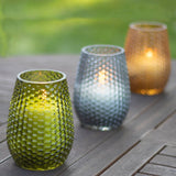 Salgre Dotted Citronella Scented Flame Jar Candle (Set of 3)