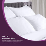 Vaswe Down Alternative Microfiber Plush Support Pillow (Set of 2)