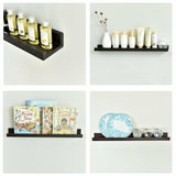 Kyrman 2 Piece Rectangle Wood Floating Shelf (Set of 2)