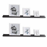 Kyrman 2 Piece Rectangle Wood Floating Shelf (Set of 2)