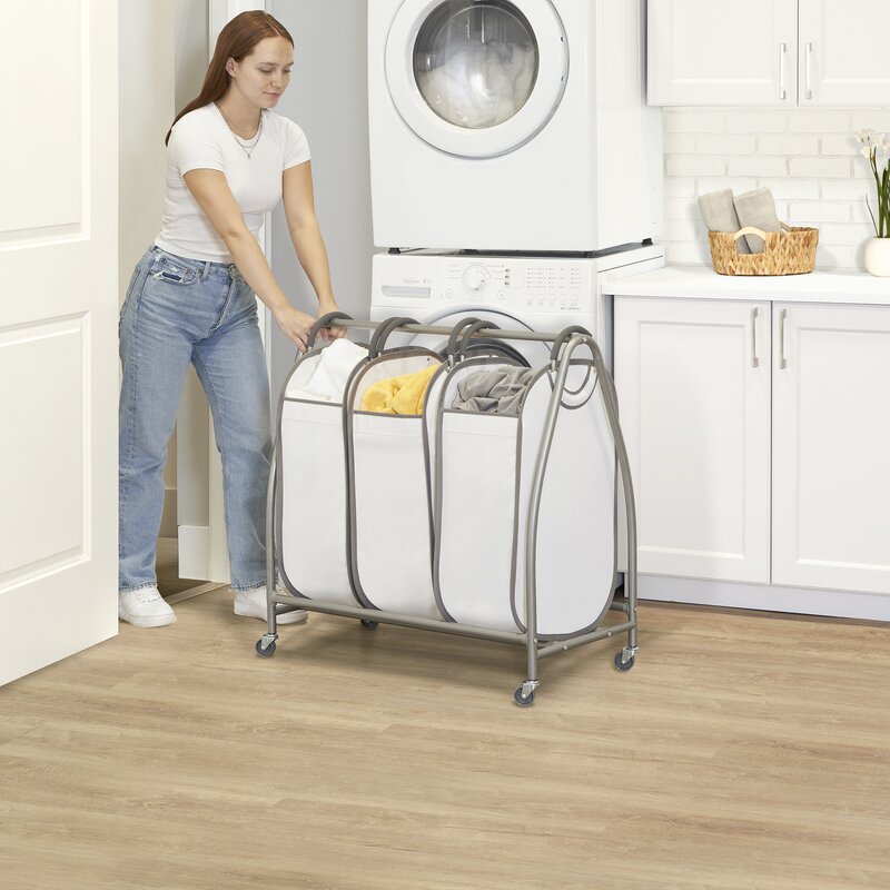 Maeser Easy Access Triple Laundry Sorter