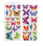 Kristen Easy Peel and Stick Colorful Butterflies Nursery Wall Decal