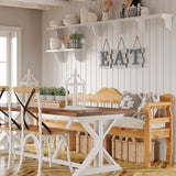 Besui Indoor/Outdoor Eat Wood Wall Decor