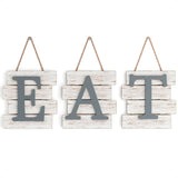 Besui Indoor/Outdoor Eat Wood Wall Decor