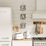 Besui Indoor/Outdoor Eat Wood Wall Decor