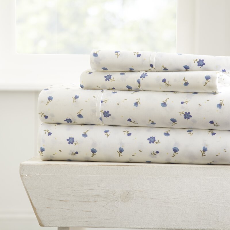 Elepaia Floral Cozy Microfiber Sheet Set