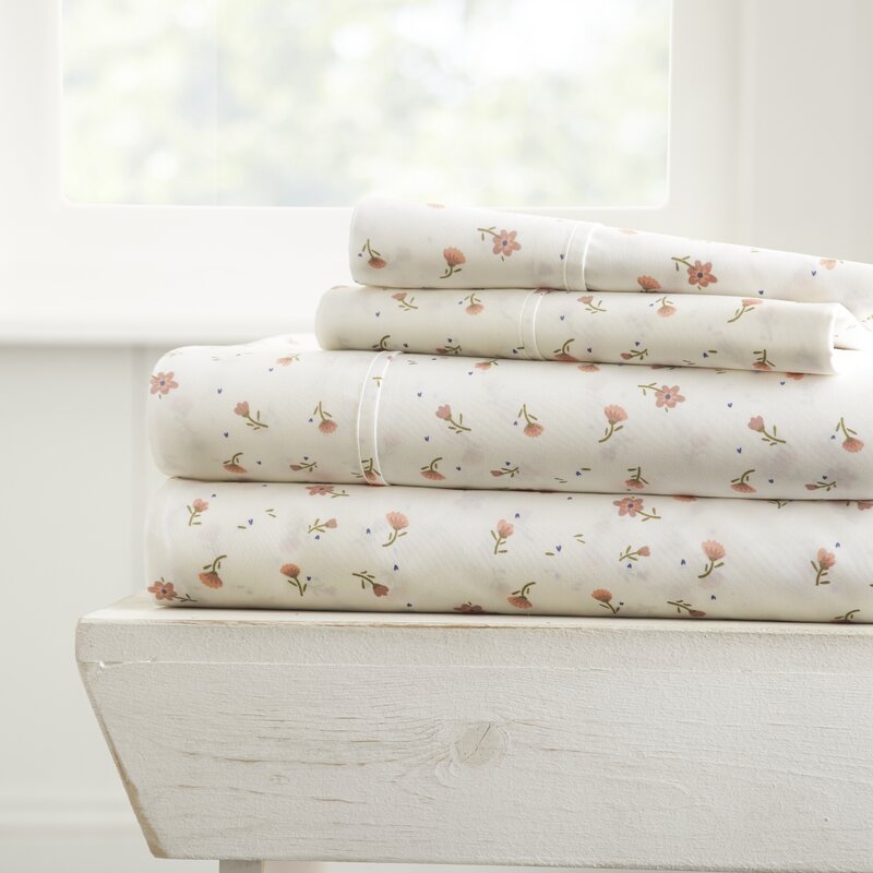 Elepaia Floral Cozy Microfiber Sheet Set