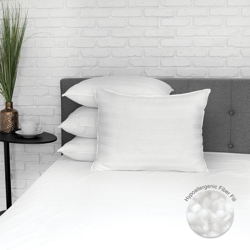 Nacra Eco Classic Bed Fiber Plush Support Pillow (Set of 4)