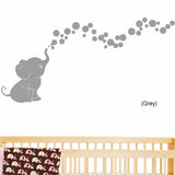 Lostal Elephant Bubbles Nursery Room Removable Wall Decal