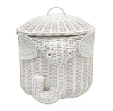 Poonneck Elephant Wicker Storage Basket