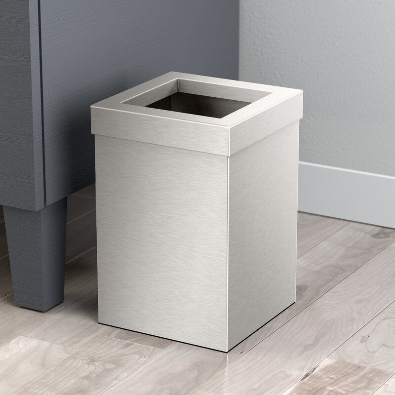 Chelo Steel Square 3 Gallon Open Waste Basket