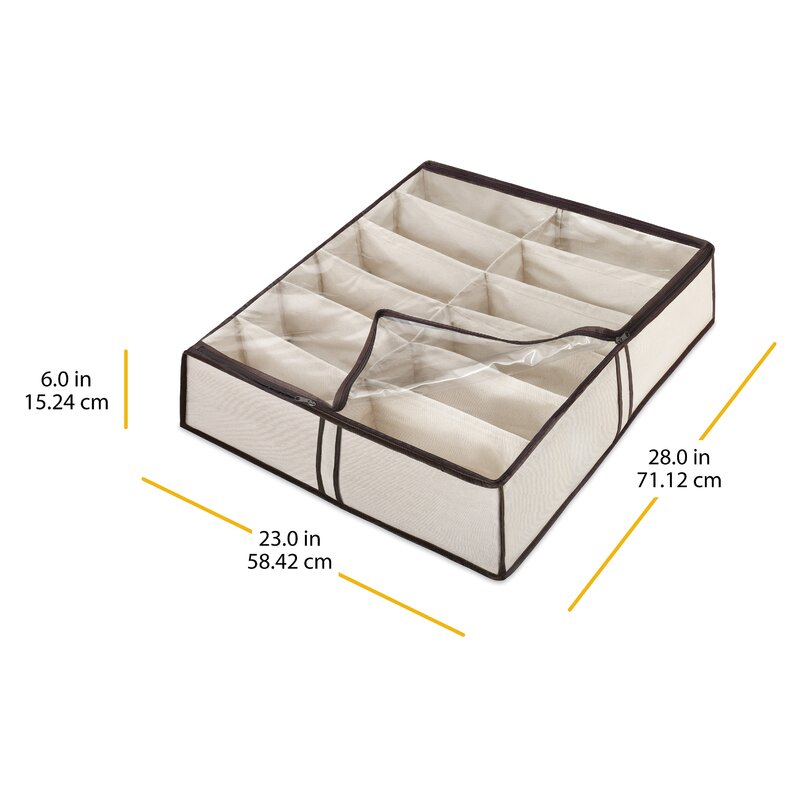 Xerith Fabric Underbed Shoe Storage