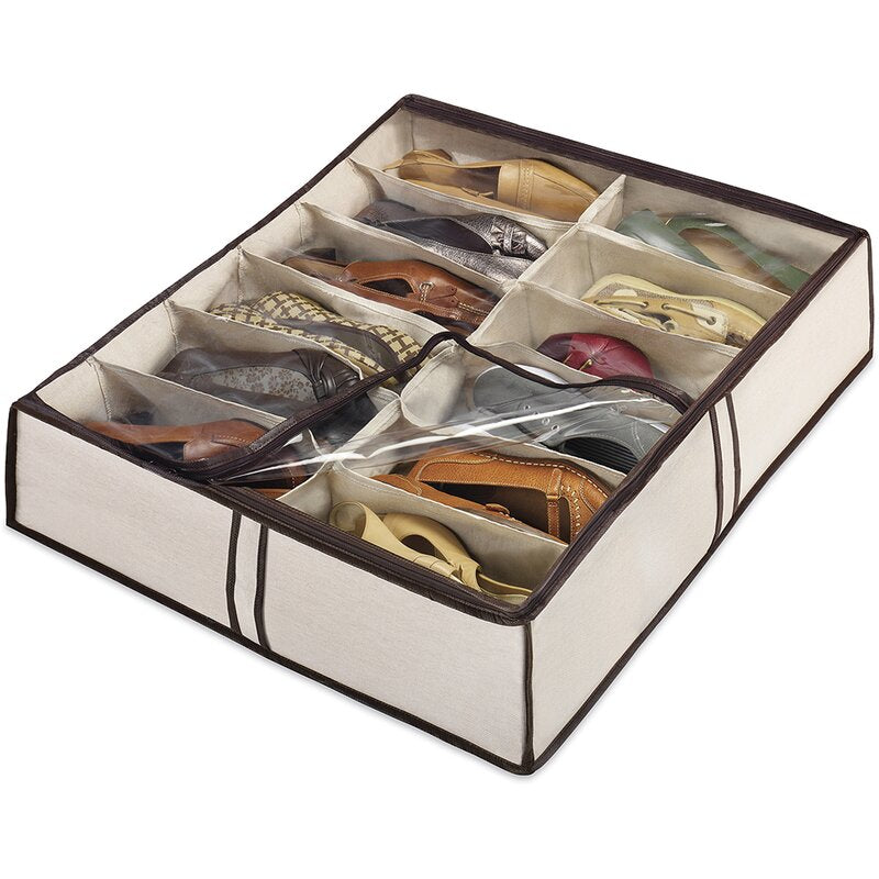 Xerith Fabric Underbed Shoe Storage