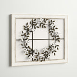 Lesaint Floral Wreath Ornamental Framed Wall Decor