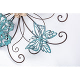 Piaway Flower and Butterfly Metal Wall Decor