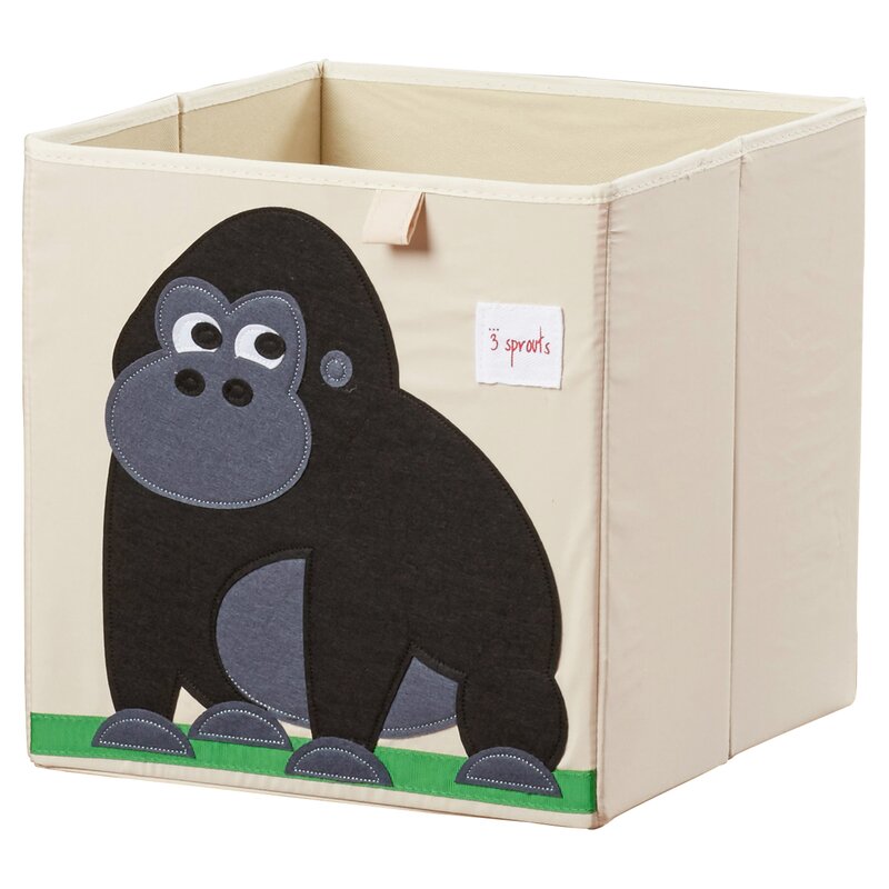 Vilcombe Friendly Gorilla Children's Foldable Fabric Storage Bin
