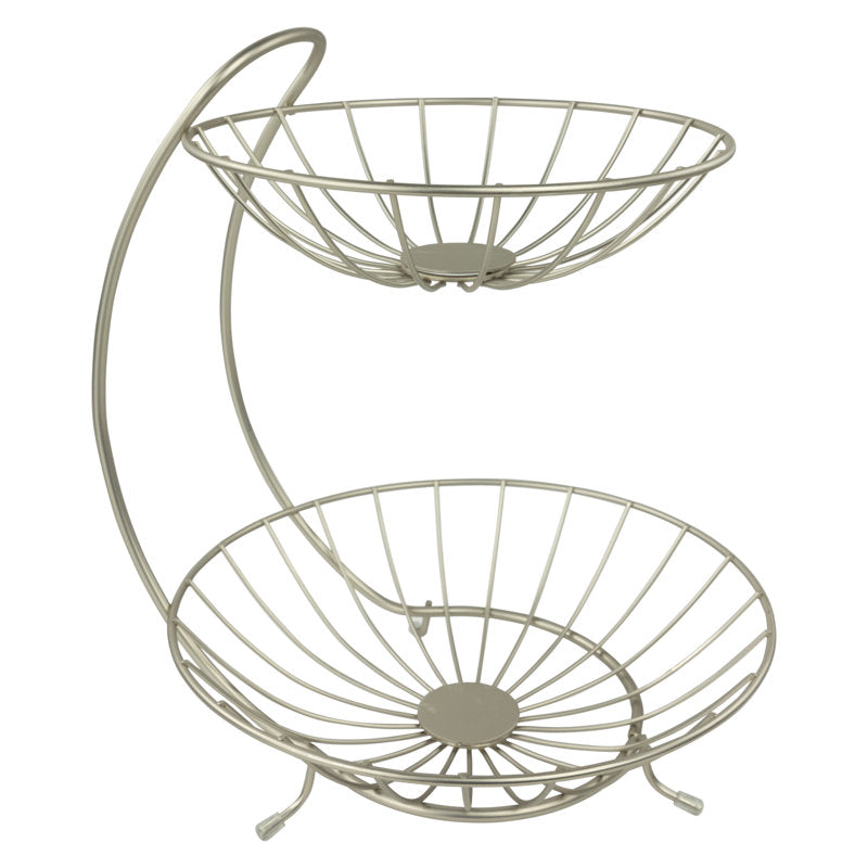 Rosa Stainless Steel Round Fruit Basket