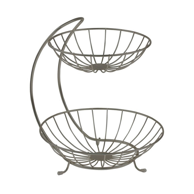 Rosa Stainless Steel Round Fruit Basket