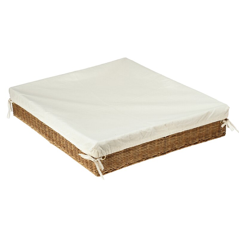 Moose Natural Brown Wicker Underbed Storage