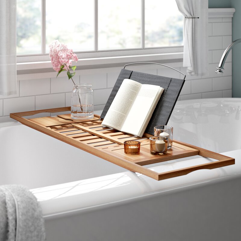 Daland Bamboo Adjustable Bath Caddy