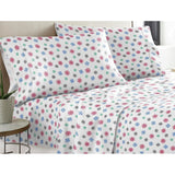 Rithe Snowflakes 100% Cotton Flannel Sheet Set