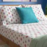 Rithe Snowflakes 100% Cotton Flannel Sheet Set