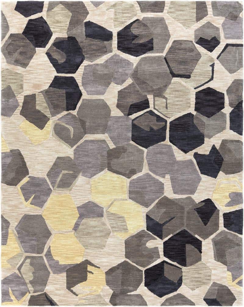 Hexagon Patterned Rug