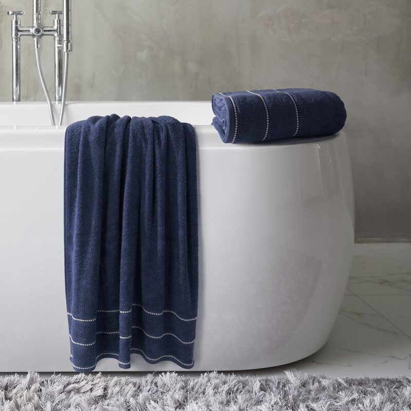 Fleur 2 Piece Classic 100% Cotton Bath Towel Set