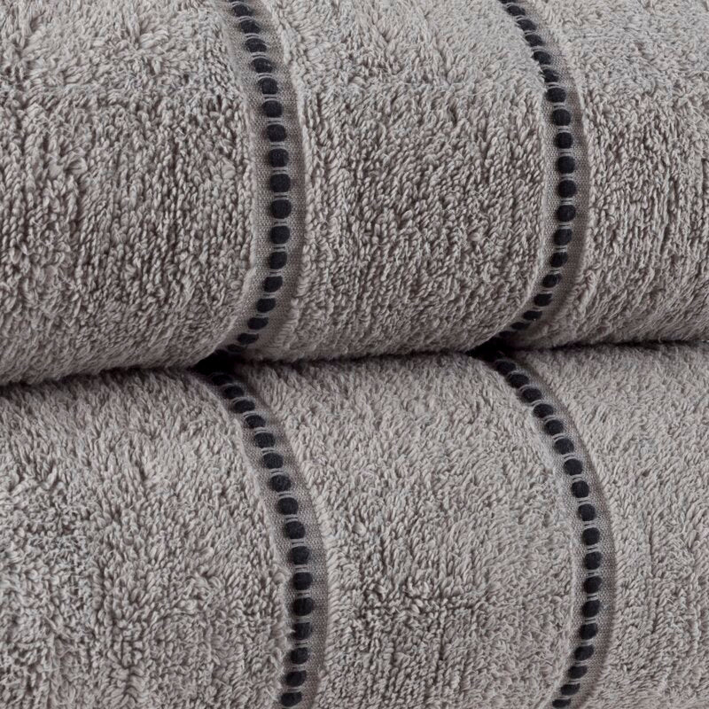 Fleur 2 Piece Classic 100% Cotton Bath Towel Set