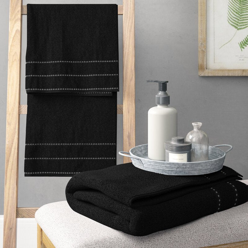 Fleur 2 Piece Classic 100% Cotton Bath Towel Set