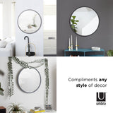 Barebo Modern & Contemporary Round Resin Accent Mirror