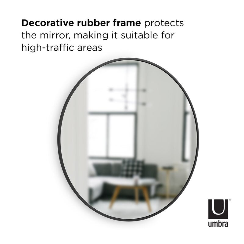 Barebo Modern & Contemporary Round Resin Accent Mirror