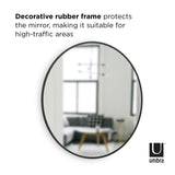 Barebo Modern & Contemporary Round Resin Accent Mirror