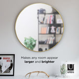 Ofliewan Modern Round Accent Mirror