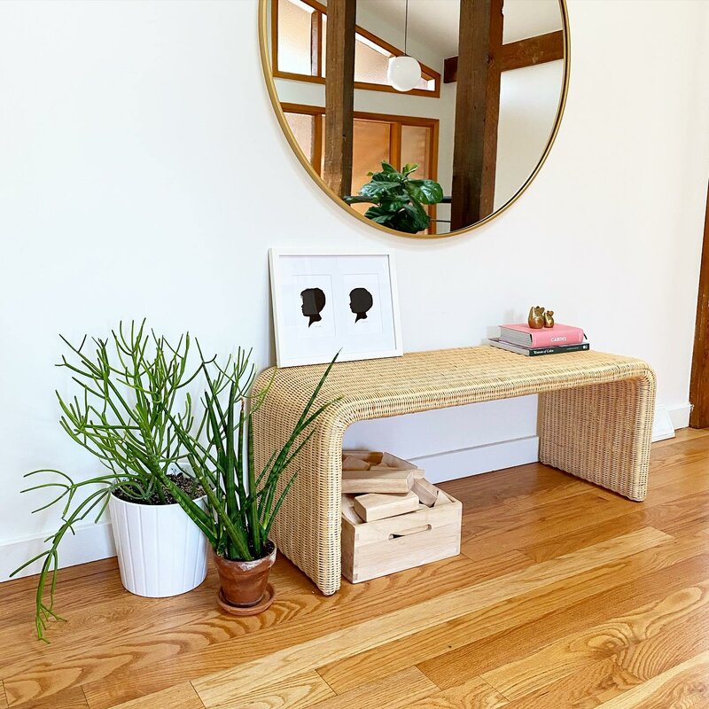 Ofliewan Modern Round Accent Mirror