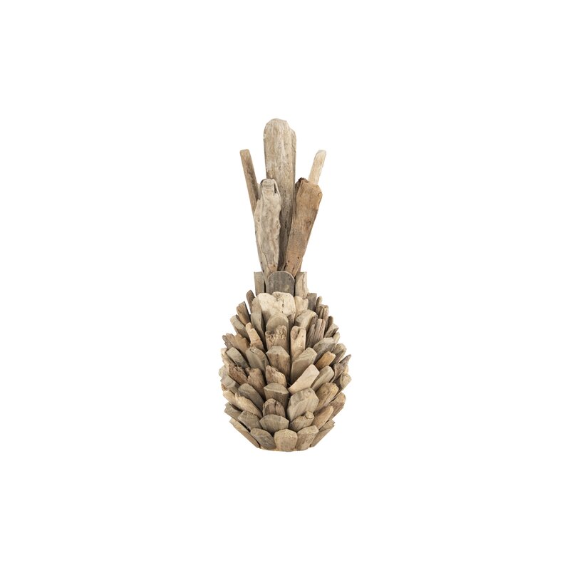 Baniado Driftwood Brown Pineapple Sculpture