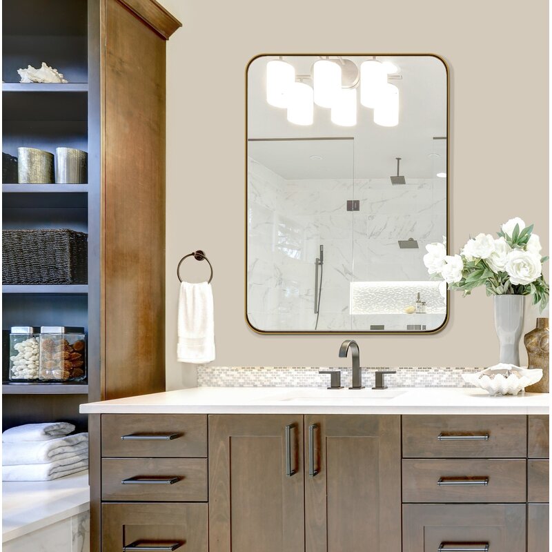 Zerout Modern Venetian Rectangular Accent Mirror