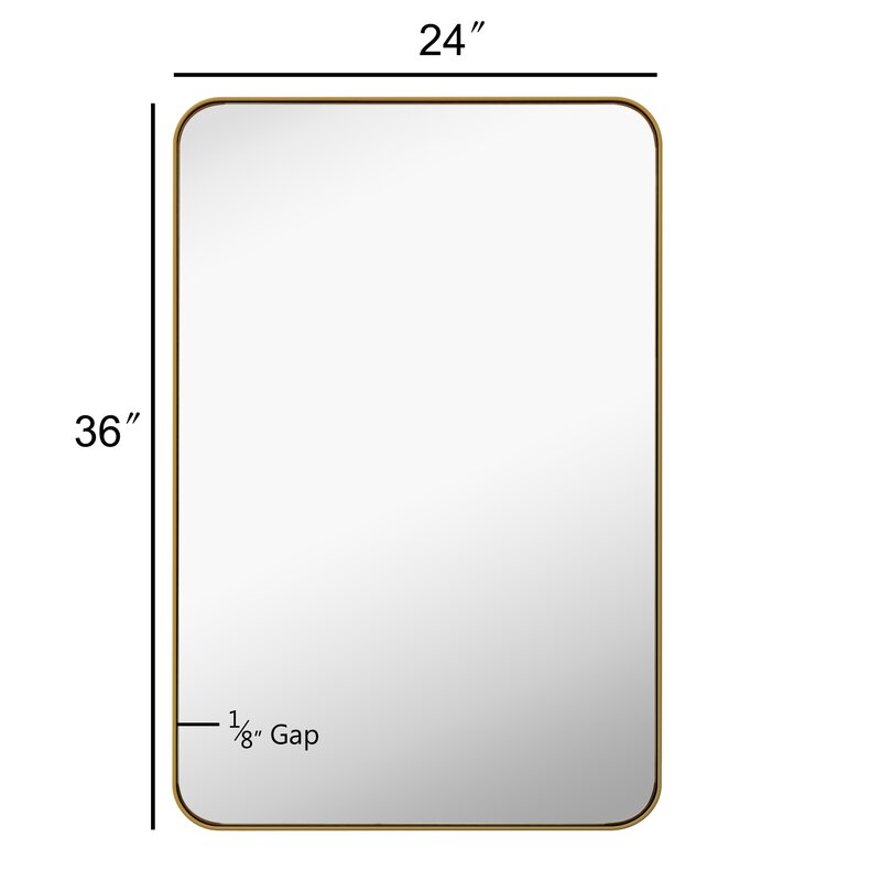 Zerout Modern Venetian Rectangular Accent Mirror