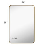 Zerout Modern Venetian Rectangular Accent Mirror