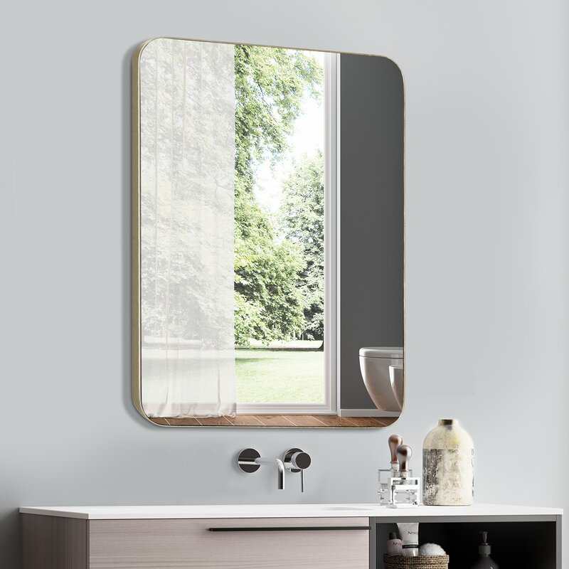 Zerout Modern Venetian Rectangular Accent Mirror